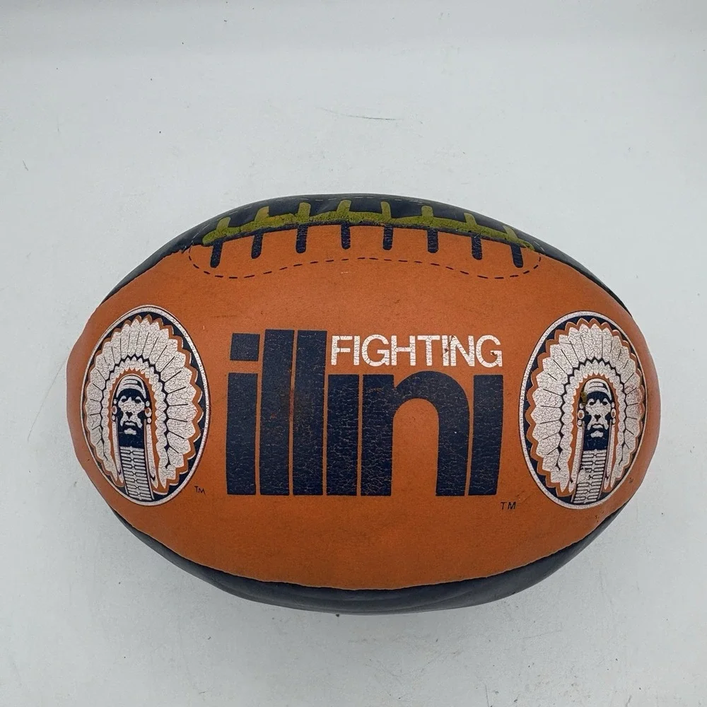 Hutch Soft Plush Football U of Illinois‎ Illini Chief Illiniwek College Classics